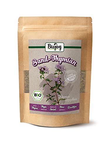 Biojoy BIO-Sand-Thymian-Tee (100 g), getrocknet und geschnitten, Wild Thyme (Thymus serpyllum) von Biojoy