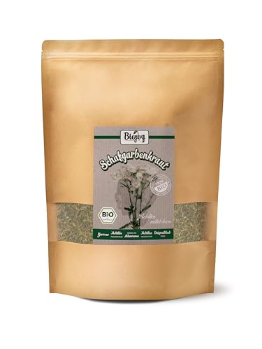 Biojoy BIO-Schafgarbentee (500 g), Schafgarbenkraut getrocknet und geschnitten (Achillea millefolium) von Biojoy