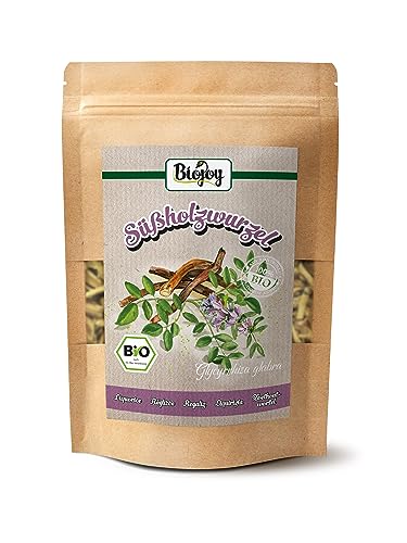 Biojoy BIO-Süßholzwurzel (250 g), getrocknet und geschnitten, Süssholzwurzel Tee (Glycyrrhiza glabra) von Biojoy