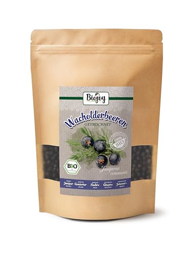 Biojoy BIO-Wacholderbeeren (250 g), getrocknet und ganz, ohne Zusätze (Juniperus communis) von Biojoy