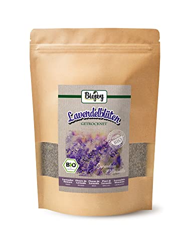 Biojoy BIO-Lavendelblüten getrocknet (100 g), Lavendel-Tee, ohne Zusatzstoffe (Lavandula officinalis) von Biojoy