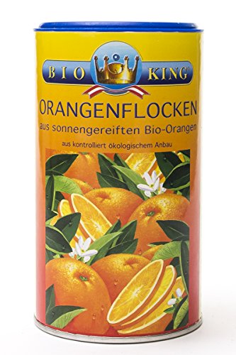 BioKing 3x 200g getrocknete BIO ORANGENFLOCKEN aus sonnengereiften Orangen (EUR 8,60 / Dose) von Bioking