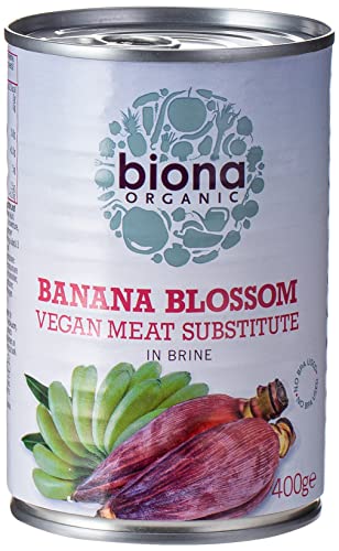 Biona – Bio-Bananenblüte in Salzwasser (6 x 400 g), vegan, BPA-frei, exotische pflanzliche Fleischalternative, ballaststoffreich von Biona