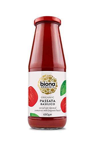 Biona Bio Passata Basilico mit frischem Basilikum, 680 g von Biona