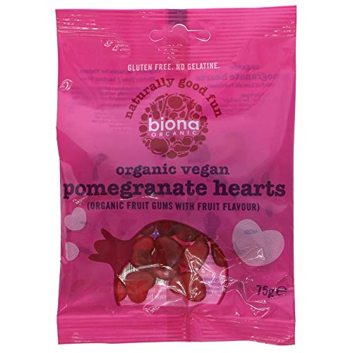 Biona Granatapfel-Herzbonbons, Bio, 75 g, 10 Stück von Biona