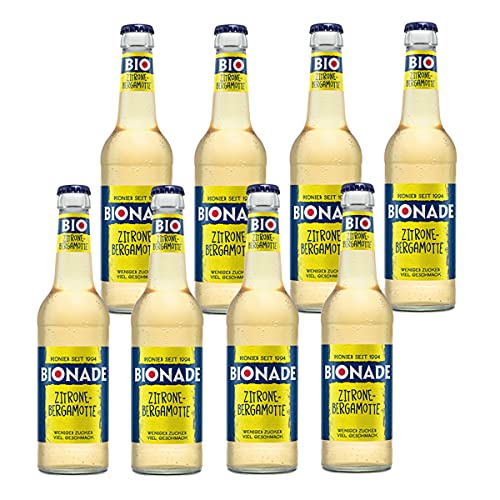 Bionade Zitrone-Bergamotte 8 Flaschen je 0,33l inc. MEHRWEG Pfand von Bionade