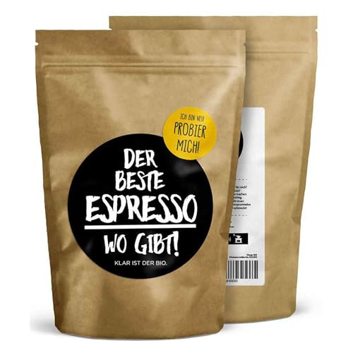 DER BESTE ESPRESSO WO GIBT! - 250g (Bohne) - Premium Bio Espresso - Perfekte Crema - vollmundig im Geschmack - FRISCHE RÖSTUNG - Biotiva von Biotiva