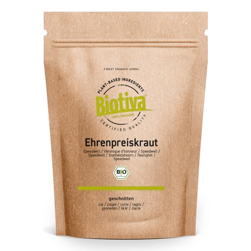 Ehrenpreiskraut Bio 100g | Zinnkraut Tee | Veronica officinalis | hochwertiger Ehrenpreis Tee | Biotiva von Biotiva