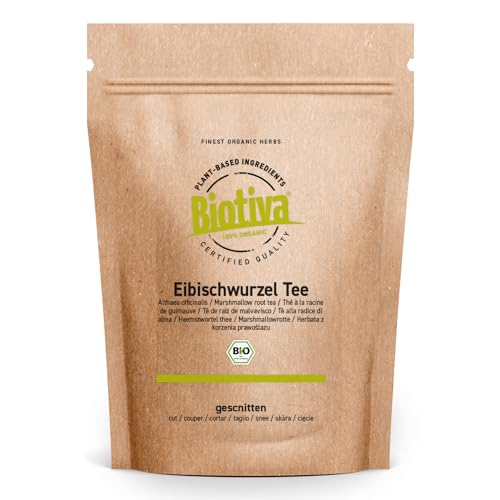 Eibischwurzel geschnitten Bio 250g - Eibischwurzel-Tee - süßer Geschmack - Kräutertee lose - Marshmallow Root - Biotiva von Biotiva