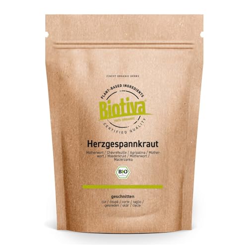 Herzgespannkraut Bio 250g - Herzgespann Tee - Leonurus cardiaca - hochwertiger Ehrenpreis Tee - Biotiva von Biotiva