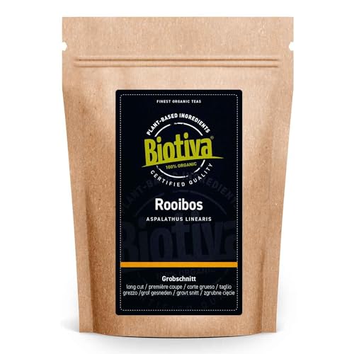 Rooibos Tee Bio 1kg (4x250g) - Rooibusch - Rotbusch - Aspalathus Linearis - abgefüllt und kontrolliert in Deutschland - Biotiva von Biotiva