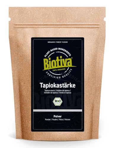 Tapiokastärke 10kg (10x1kg) - glutenfrei - ideal Backen Kochen Andicken Abbinden Mochi - Abgefüllt und kontrolliert in Deutschland - Biotiva von Biotiva