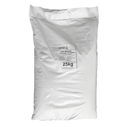 Totes Meersalz Granulat 25 kg aus Jordanien (Speisesalz/Badesalz) von Biova