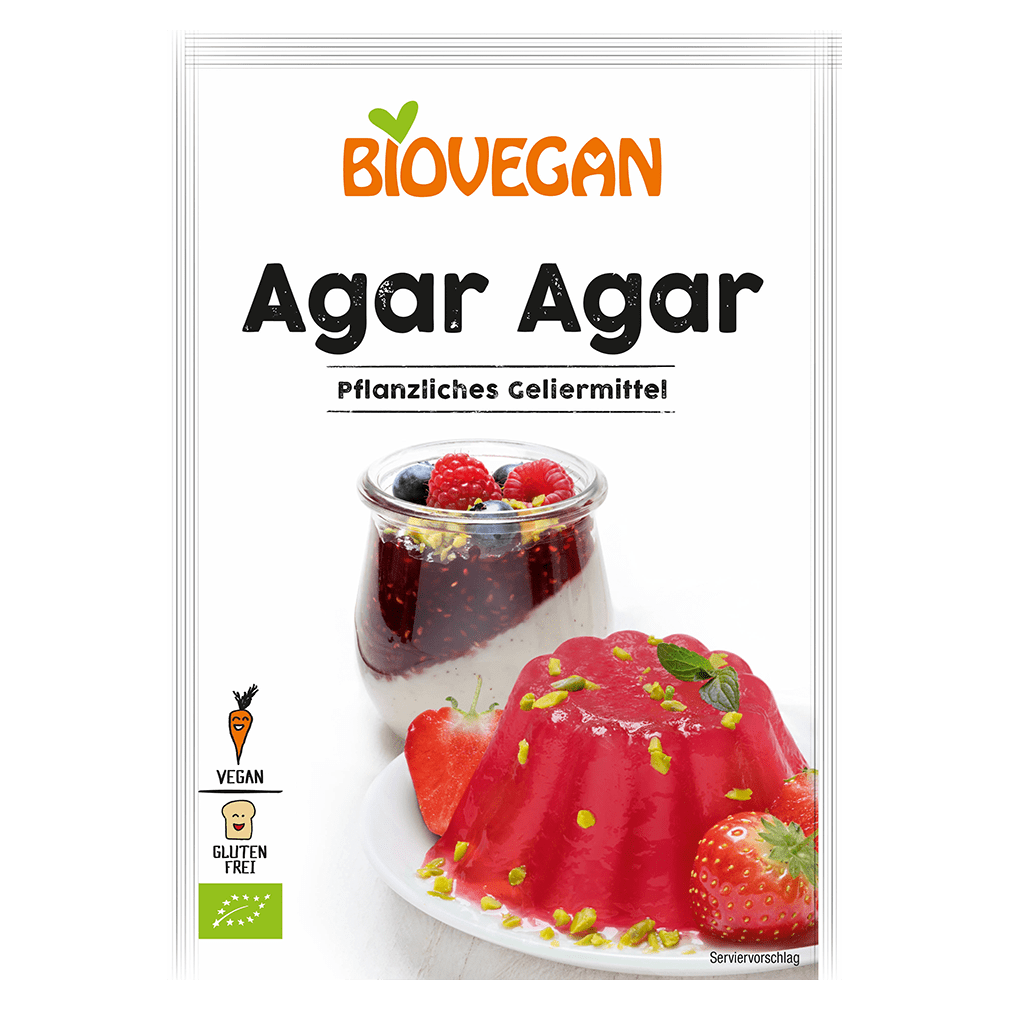 Bio Agar Agar pflanzliches Geliermittel von Biovegan