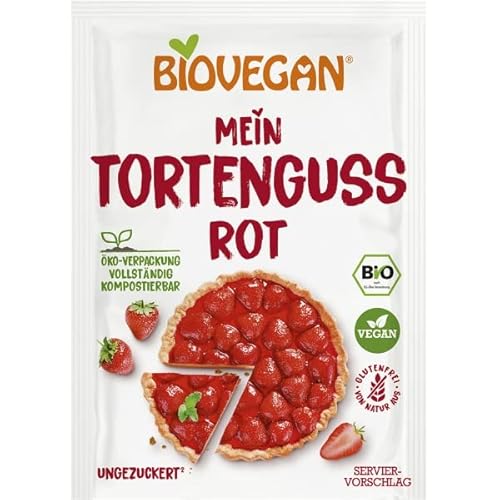 BioVegan Tortenguss, rot (14 g) - Bio von Biovegan