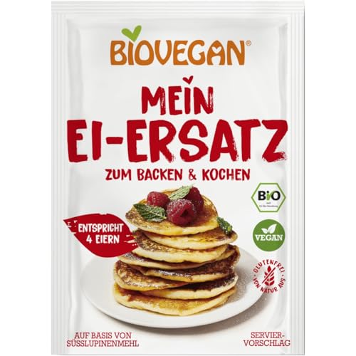 Biovegan Ei-Ersatz, pflanzlicher Eiersatz zum Backen und Kochen, für süße und herzhafte Gerichte, en von Biovegan