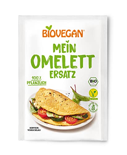 Biovegan Mein Omelett-Ersatz, pflanzlicher Ei Ersatz aus Kichererbsen, ideal für leckere Omeletts oder Spätzle, glutenfrei und vegan, 15 x 43 g (645 g) von Biovegan