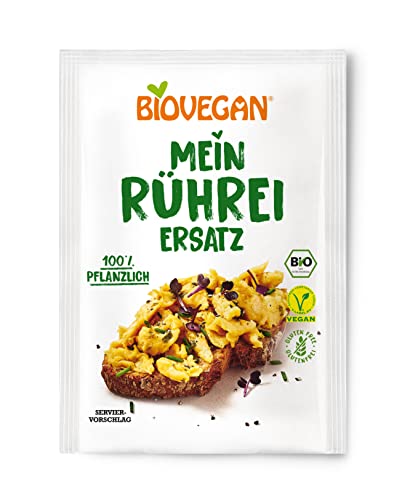 Biovegan Mein Rührei-Ersatz, pflanzlicher Ei Ersatz aus Kichererbsen, ideal für leckeres Rührei, glutenfrei und vegan, 1 x 50 g von Biovegan