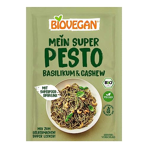 Biovegan Mein Super Pesto, Basilikum-Cashew, 17g (4) von Biovegan