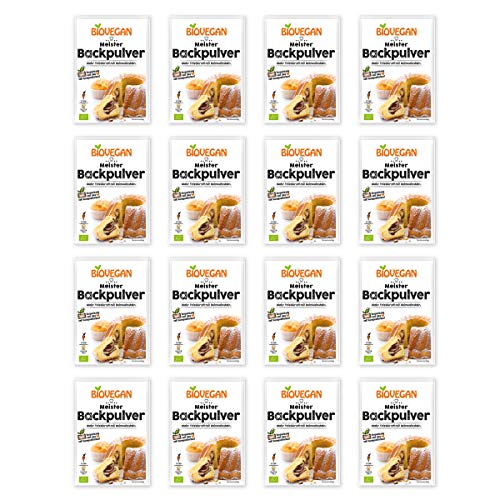 Biovegan - Meister Backpulver Bio - 51 g - 16er Pack von Biovegan