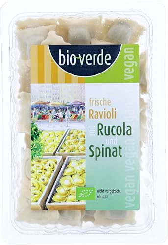 Frische Ravioli mit Rucola & Spinat von Bioverde