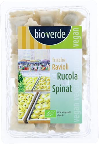 Frische Ravioli mit Rucola & Spinat von Bioverde