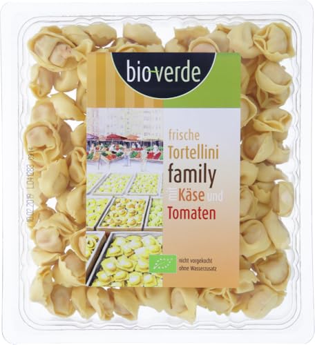 Frische Tortellini family (Käse & Tomaten) 12 x 400 gr von Bioverde