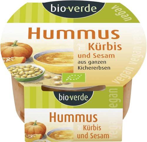 Hummus mit Kürbis-Sesam 6 x 150 gr von Bioverde