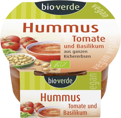 Hummus mit Tomate-Basilikum von Bioverde