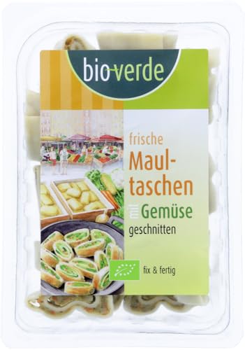 Maultaschen geschnitten mit Gemüse-Füllung von Bioverde