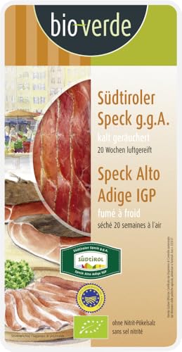 Original Südtiroler Speck g.g.A. Aufschnitt 12 x 70 gr von Bioverde