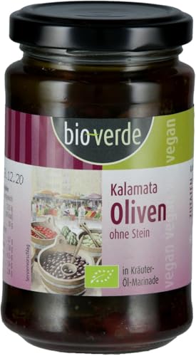 Schwarze Kalamata-Oliven ohne Stein von Bioverde