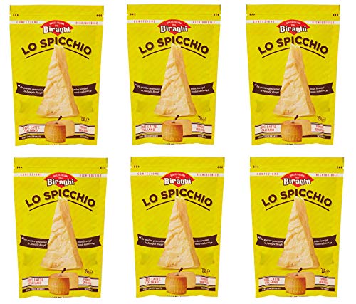 6x Biraghi Lo Spicchio 100% Italienische Milch gereifter Käse praktische Verpackung für hervorragende Konservierung 250g von Biraghi