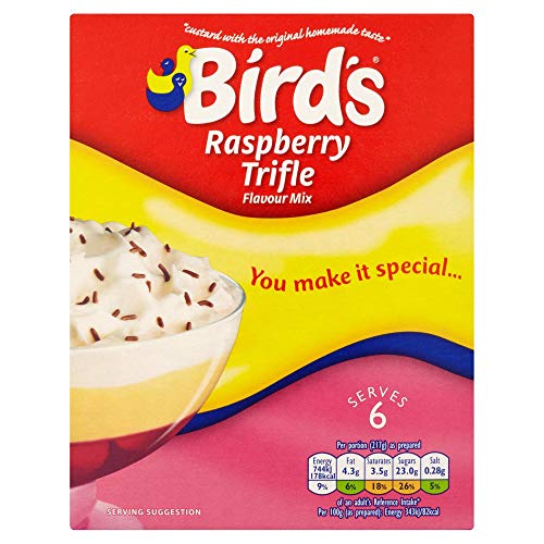 Bird's Birds Trifle Himbeere, 141 g, 6 Stück von Birds