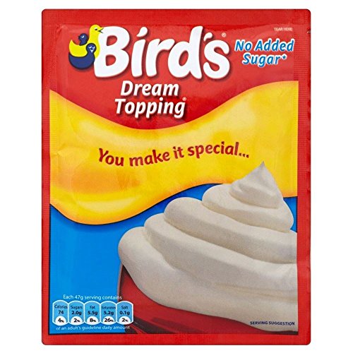 Vogel Sugar Free Traum Topping (33 g) - Packung mit 6 von Birds