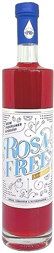 Birgitta Rust Piekfeine Brände - RosaFree 0.7L alkoholfreier Aperitif aus Friesenrosen, Erdbeeren und Bitterorangen - die alkoholfreie Alternative zu Rosalie, Basis-Getränk für Spritz und Cocktails von Birgitta Rust Piekfeine Brände