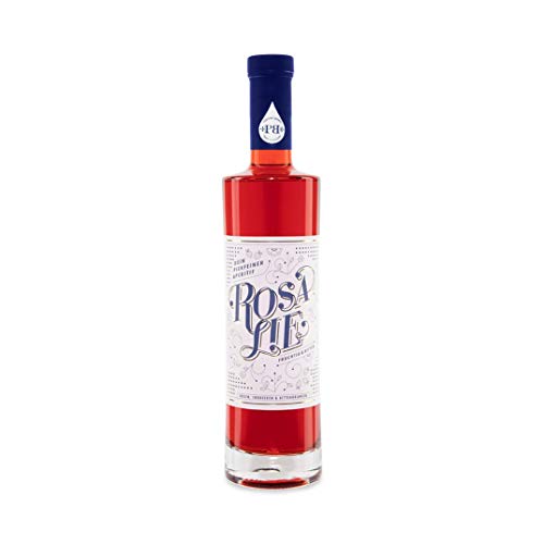 Birgitta Rust Piekfeine Brände - Rosalie Apero 0.7L – 18% Vol. Likör aus Friesenrosen, Erdbeeren und Bitterorangen, Basis-Getränk für Spritz und Cocktails – Piekfeine Brände – Craft Distillery von Birgitta Rust Piekfeine Brände