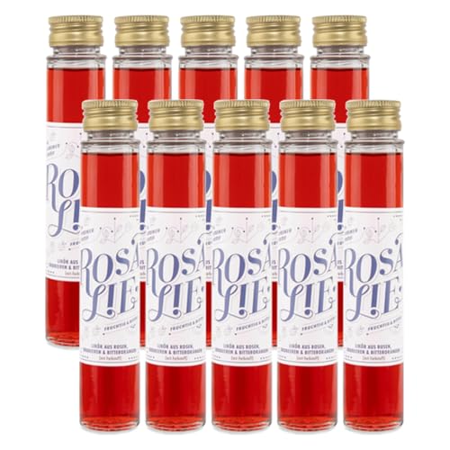 Birgitta Rust Piekfeine Brände - Rosalie Apero 10x 0.1L – 18% Vol. Likör aus Friesenrosen, Erdbeeren und Bitterorangen, Basis-Getränk für Spritz und Cocktails – Piekfeine Brände – Craft Distillery von Birgitta Rust Piekfeine Brände