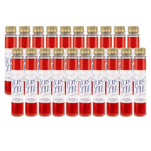 Birgitta Rust Piekfeine Brände - Rosalie Apero 20x 0.1L – 18% Vol. Likör aus Friesenrosen, Erdbeeren und Bitterorangen, Basis-Getränk für Spritz und Cocktails – Piekfeine Brände – Craft Distillery von Birgitta Rust Piekfeine Brände