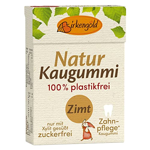 Birkengold - Kaugummi mit natürlicher Kaumasse Zimt 20 Stk. - 28 g von Birkengold