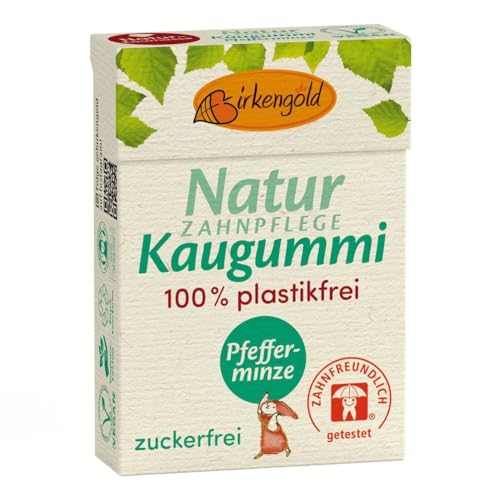 Birkengold Natur Kaugummi, Pfefferminze, 28g (1) von Birkengold