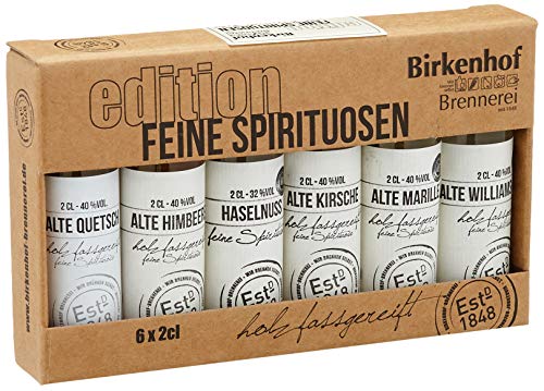 BIRKENHOF Brennerei | Tasting-Set Edition: "Feine Spirituosen" - Alte Sorten im Holzfass gereift | (6 x 0,02l ) von Birkenhof Brennerei