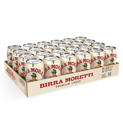 Birra Moretti Helles Bier Einweg (24 x 0,33l Dosen) von Birra Moretti