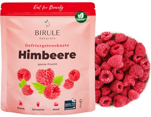 Birule naturals Gefriergetrocknete Himbeeren 200g freeze-dried raspberries von Birule naturals