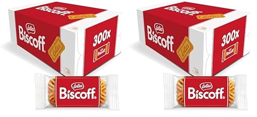 Lotus Biscoff | Orginal Karamellisierter Keks | 300 Einzeln Verpackte Kekse | Einzigartiger Knuspriger Geschmack | Vegan | Kein Zusatz von Aromen oder Farbstoffen | 1.875 kg (Packung mit 2) von Biscoff