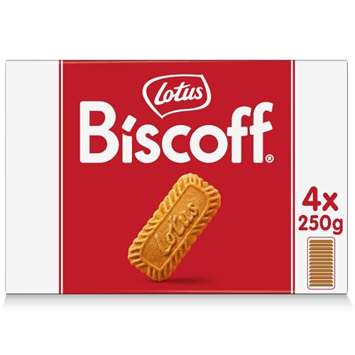 Lotus Biscoff | Karamellisierter Keks | Nur Natürliche Inhaltsstoffe | Vegan | Ohne Farbstoffe oder Zugesetzte Aromen | 4x250g | 1 kg von Biscoff