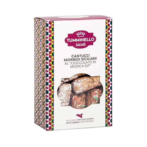 Weiche sizilianische Cantucci mit Modica Schokolade IGP 270 gr von Biscotti Tumminello