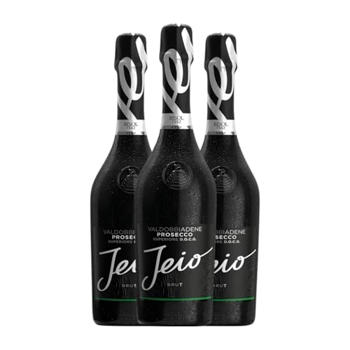 Bisol Jeio Glera Brut Prosecco di Valdobbiadene Superiore di Cartizze 75 cl Weißer Sekt (Karton mit 3 Flaschen von 75 cl) von Bisol