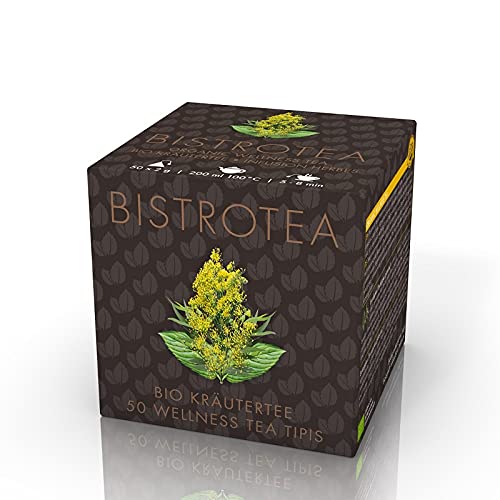 Bistrotea Tipi® Wellness Herbs'n Honey BIO | Kräutertee | 50 Tee Pyramiden x 2 g = 100g | einzeln verpackt von Bistrotea