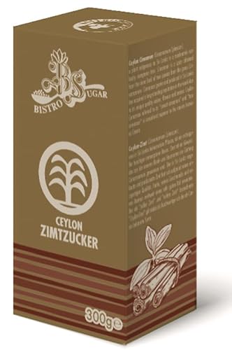 BistroSugar Streuer | Zimtzucker | 5er Pack – 1500g Nettofüllmenge | 1 Streuer mit 300g von Bistrozucker